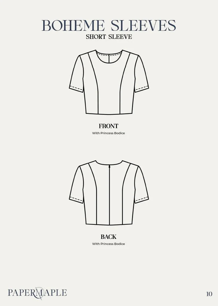 The Boheme Fit and Flare - Sleeves / Short Sleeve