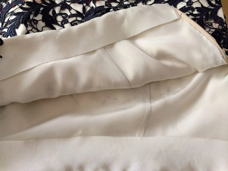 Marfy 0757 free skirt sew along P4- Hem, waist facings, zippers and linings....