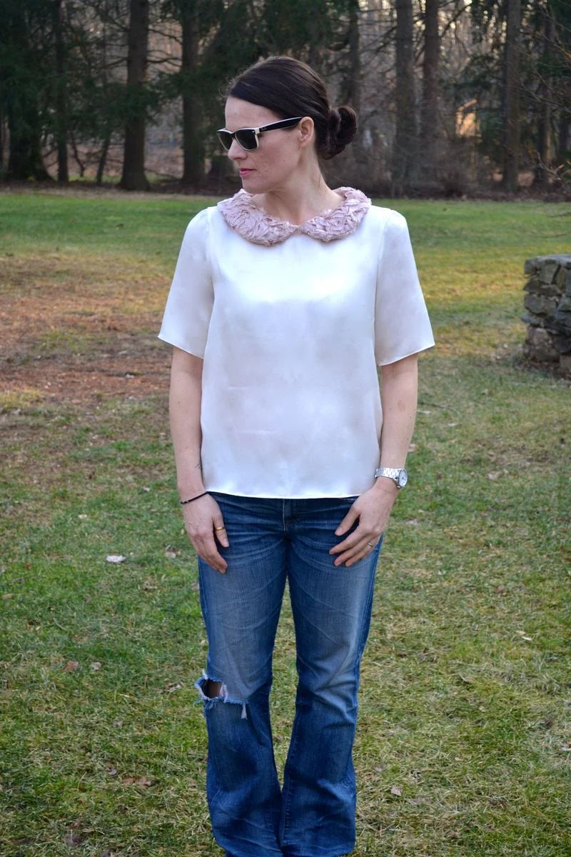 Blouse sew along Pt 3- Collar alternatives..
