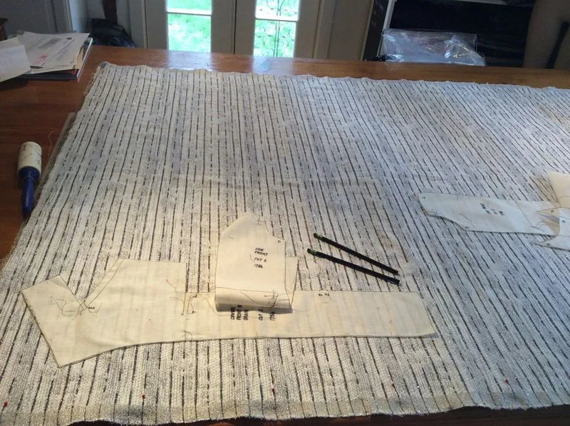 Marfy sew along 1756 Pt 4 - Cutting your fashion fabric