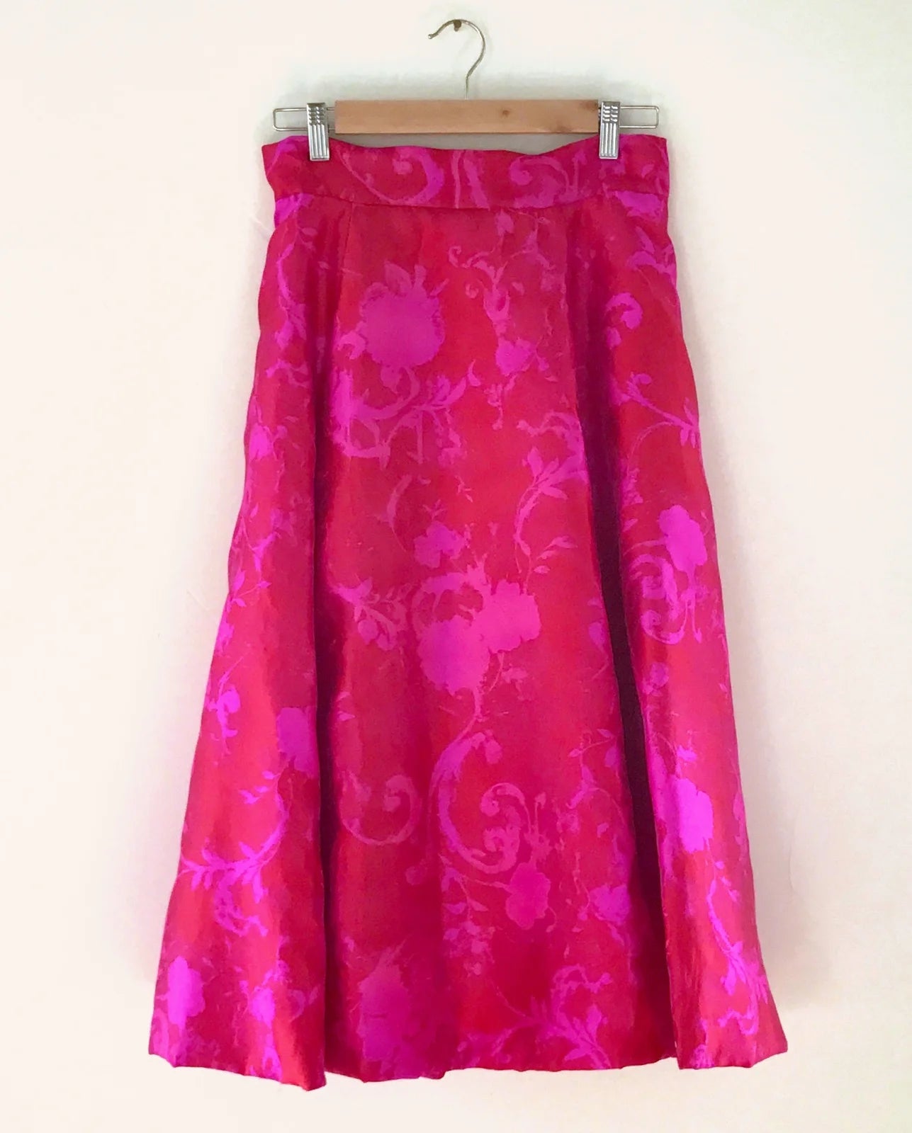 A Final Marfy 3171 Silk Jacquard Shantung Midi Skirt