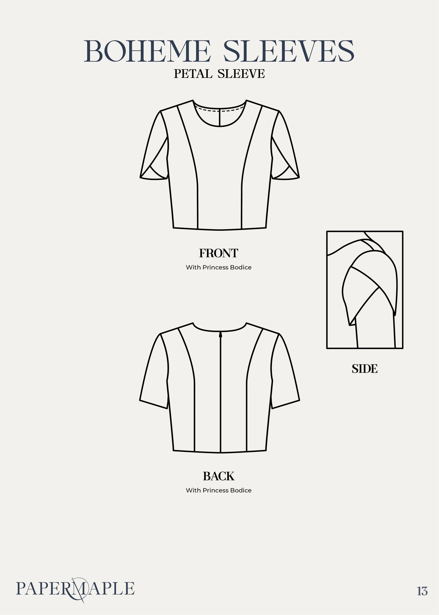 The Boheme Fit and Flare Sleeves - The Petal Sleeve