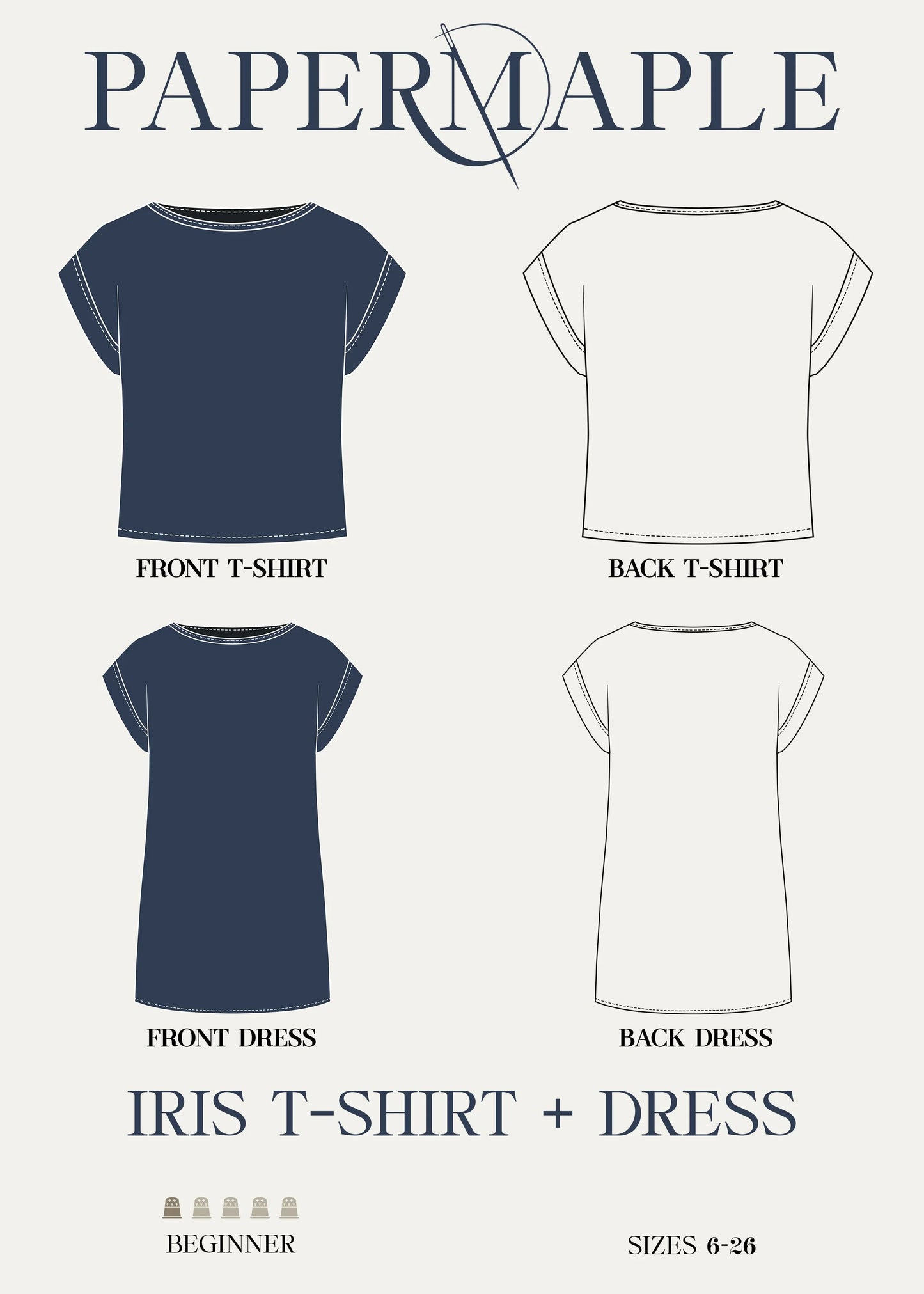 The Iris T-Shirt and Dress with Pockets / A - The Free Pattern - Construction