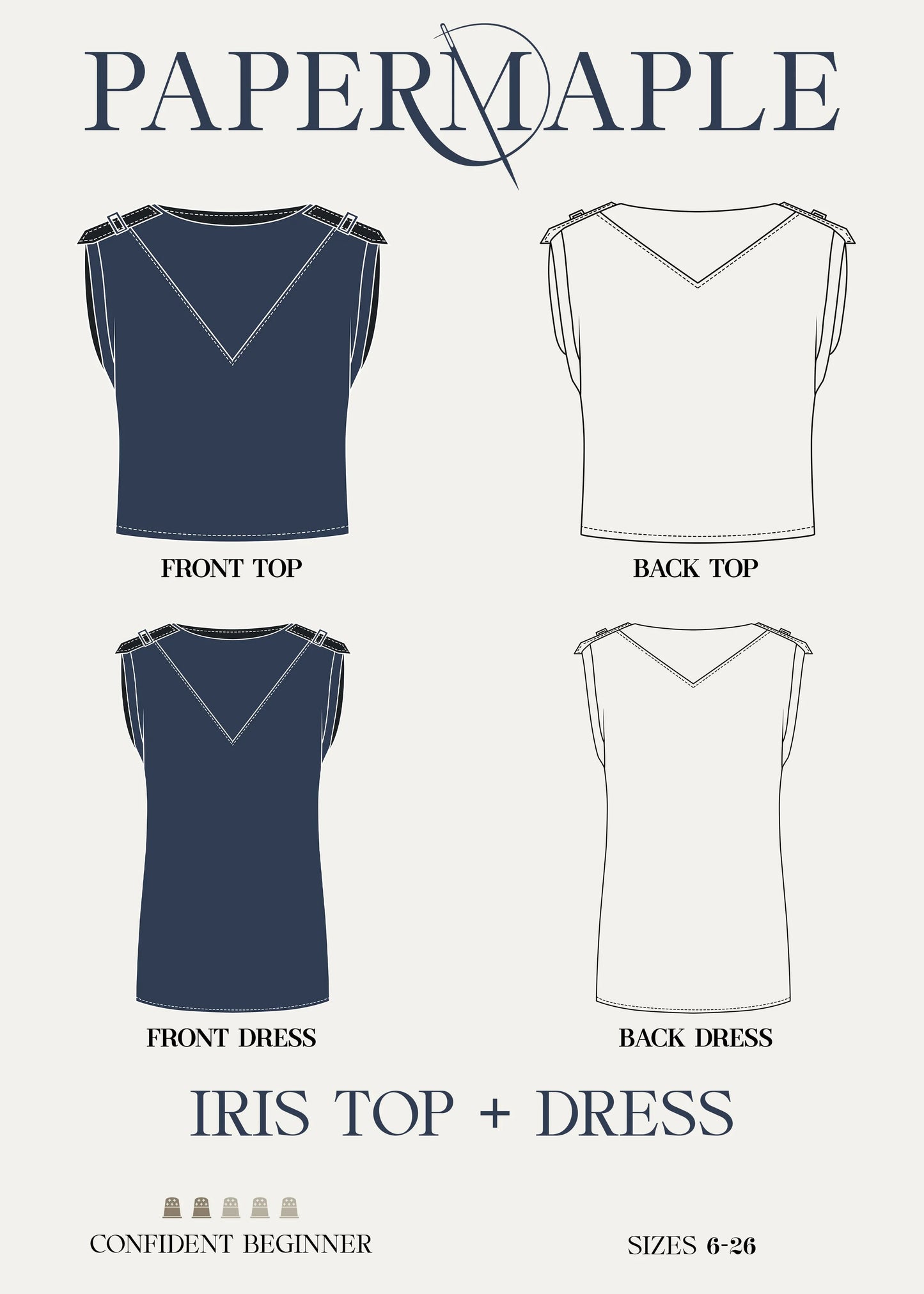 The Iris B - Top and Dress / Overview