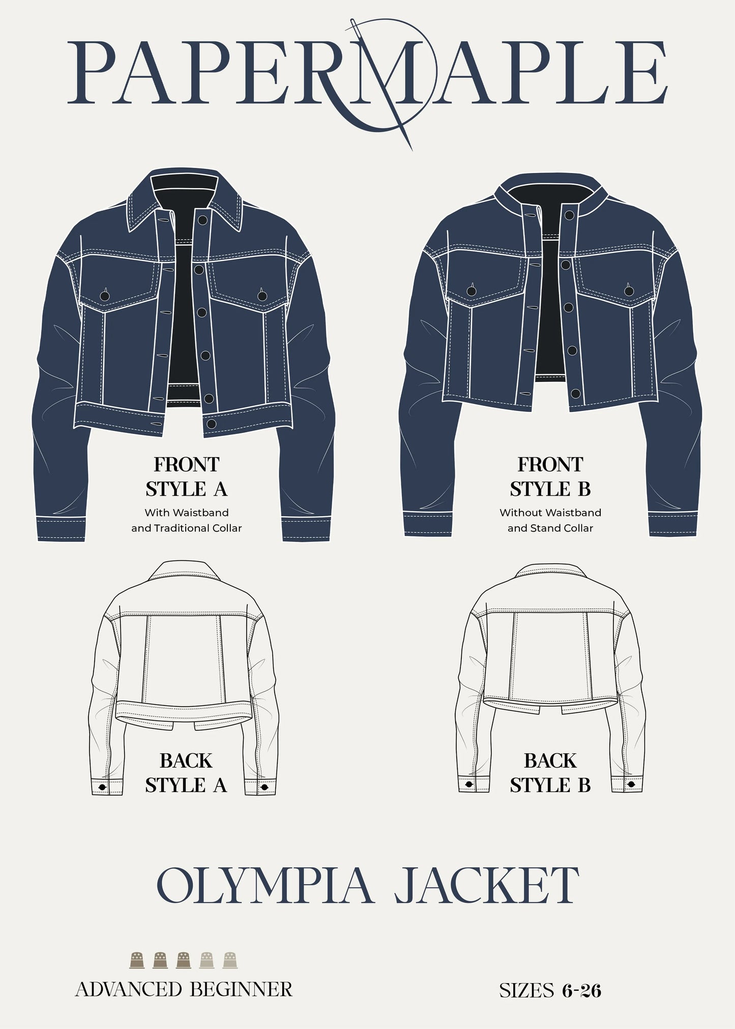 The Olympia and Athena Jacket - Plackets to Front Panels / Part 16