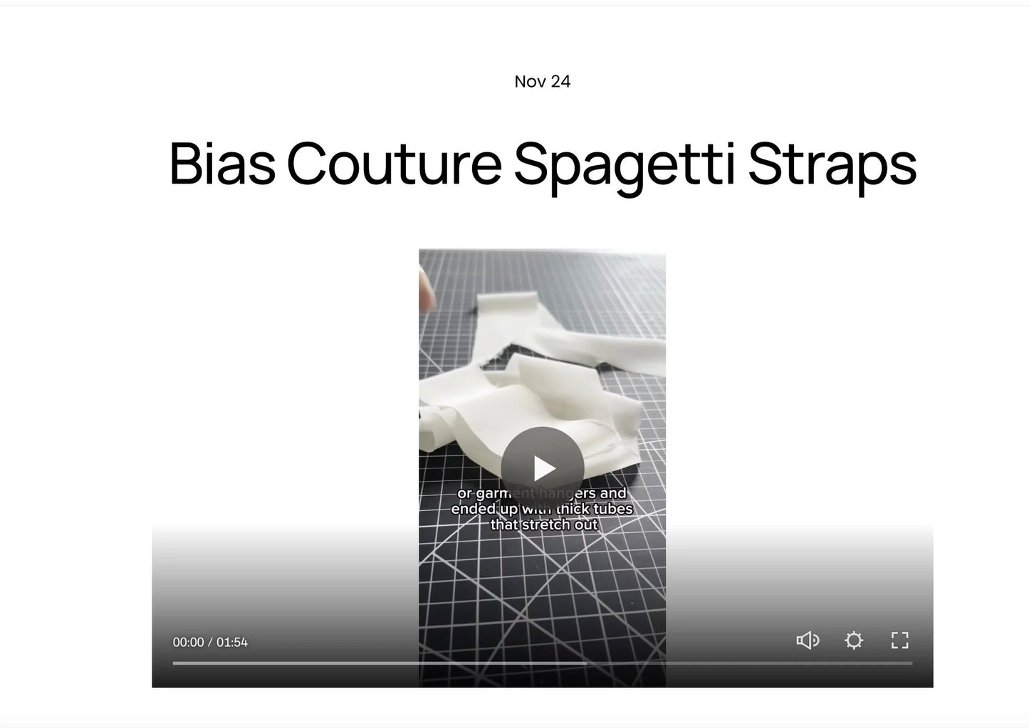 Bias Couture Spagetti Straps