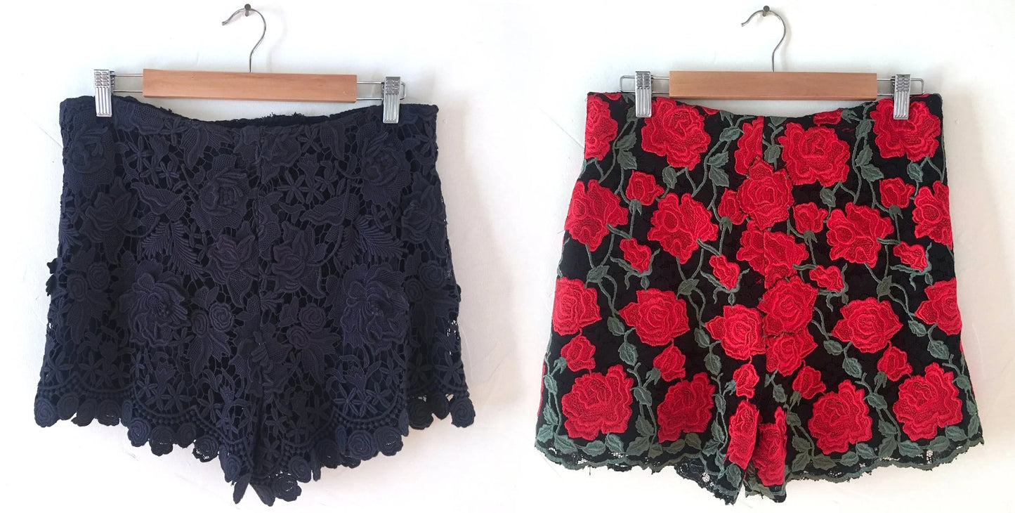 Lace Guipure Tap Shorts